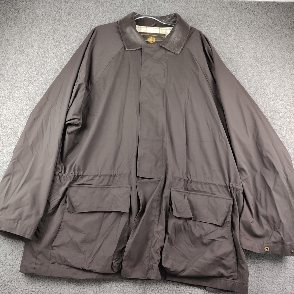 VTG 1992 Loro Piana Olympic Horsey field jacket Leather Collar W Vest & Hood 2XL